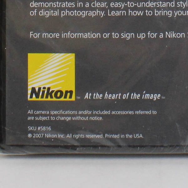 Nikon School Presents Understanding Digital Photography DVD New Sealed