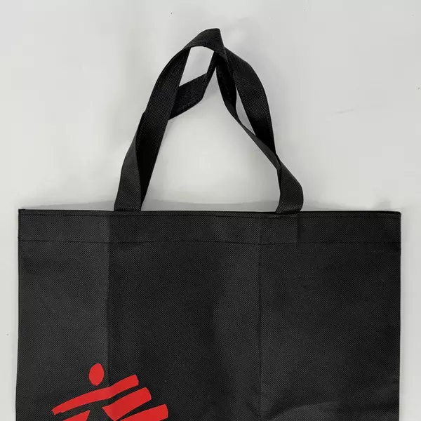 Doctors Without Borders Logo Black Tote Reusable Shopping Bag Eco Friendly