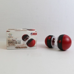 TreckPet Enhanced Dog Treat Dispenser Toy Red/Black Roll Fill Play Dog Puzzle