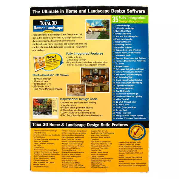 Total 3D Ultimate Home & Landscape Design Software v7.0 CD-ROM Windows