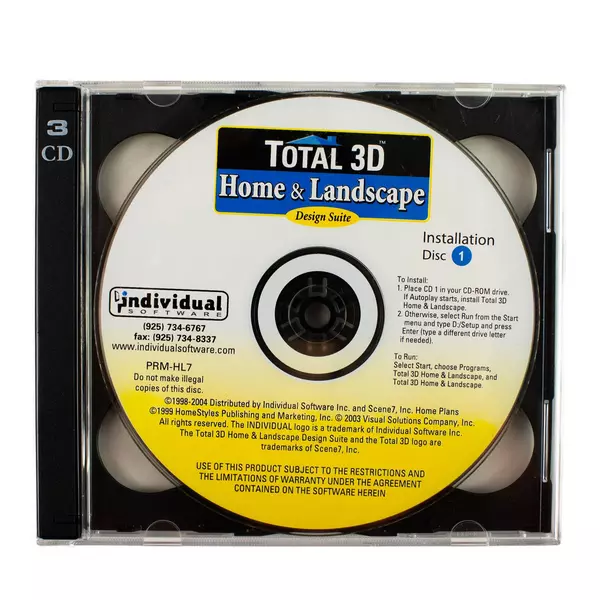 Total 3D Ultimate Home & Landscape Design Software v7.0 CD-ROM Windows