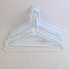 Mixed Lot of 10 White Plastic Clothes Hangers Home Organization