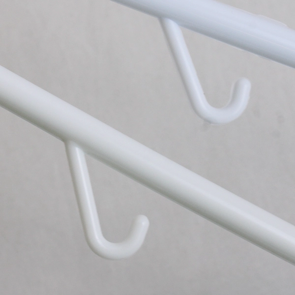 Mixed Lot of 10 White Plastic Clothes Hangers Home Organization