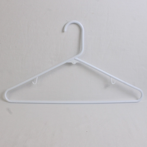 Mixed Lot of 10 White Plastic Clothes Hangers Home Organization