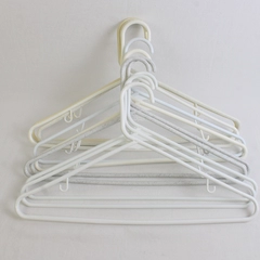 Mixed Lot of 10 White Plastic Clothes Hangers Home Storage