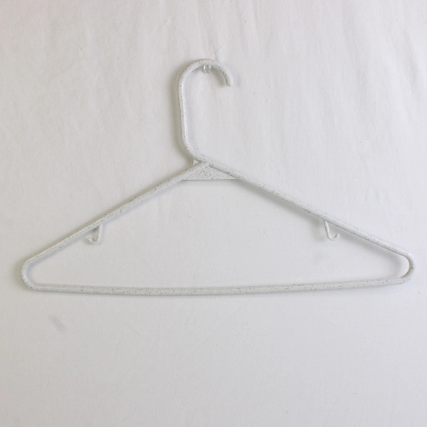 Mixed Lot of 10 White Plastic Clothes Hangers Home Storage