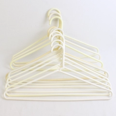 Mixed Lot of 10 Off-White Plastic Clothes Hangers Home Organization Storage