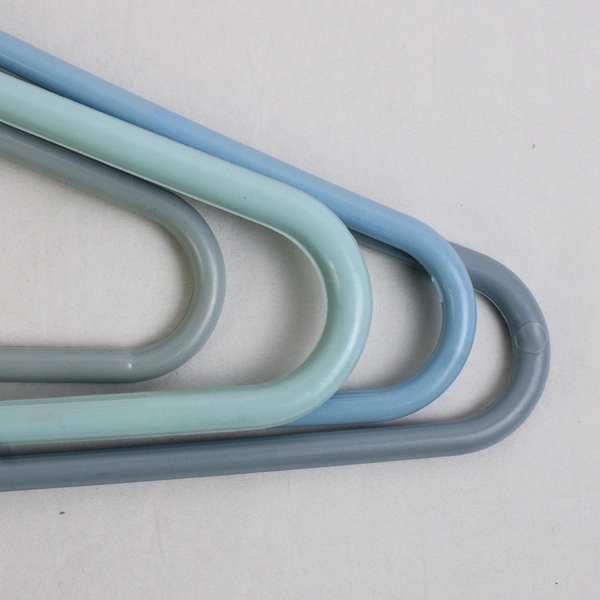 Mixed Lot of 10 Light Blue Plastic Clothes Hangers Home Organization