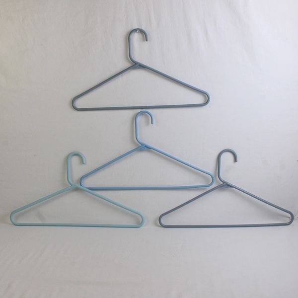 Mixed Lot of 10 Light Blue Plastic Clothes Hangers Home Organization