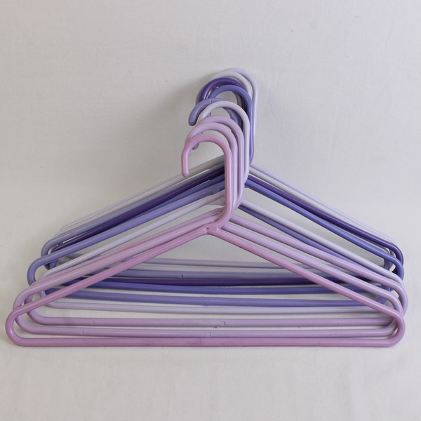 Mixed Lot of 10 Purple Plastic Clothes Hangers Home Organization