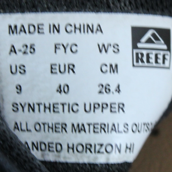 Reef Cushion Black Vista Hi Platform Slide Sandal Shoes Women's Size 9