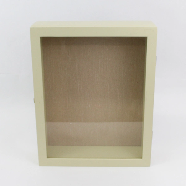2000 Exposures Wooden Glass Top Display Case Light yellow 12 x 15 x 4  Inches