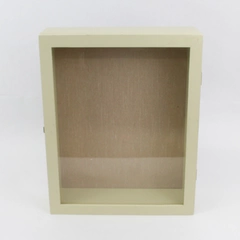 2000 Exposures Wooden Glass Top Display Case Light yellow 12 x 15 x 4  Inches
