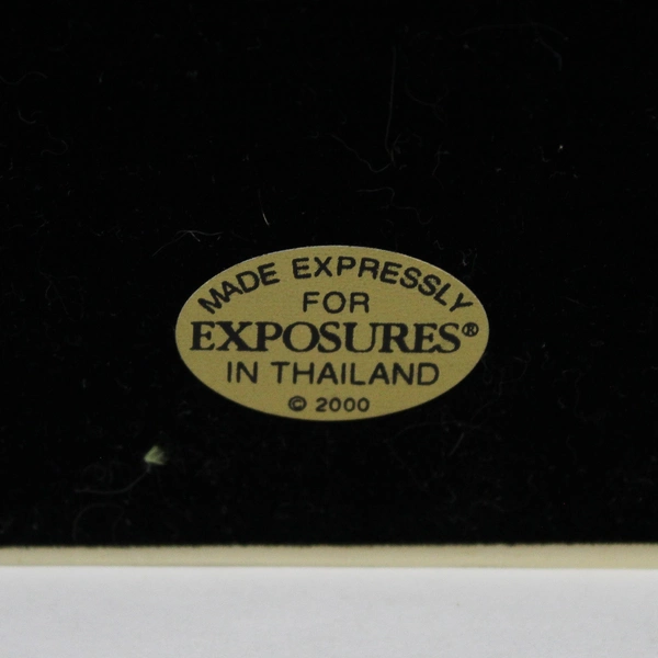 2000 Exposures Wooden Glass Top Display Case Light yellow 12 x 15 x 4  Inches