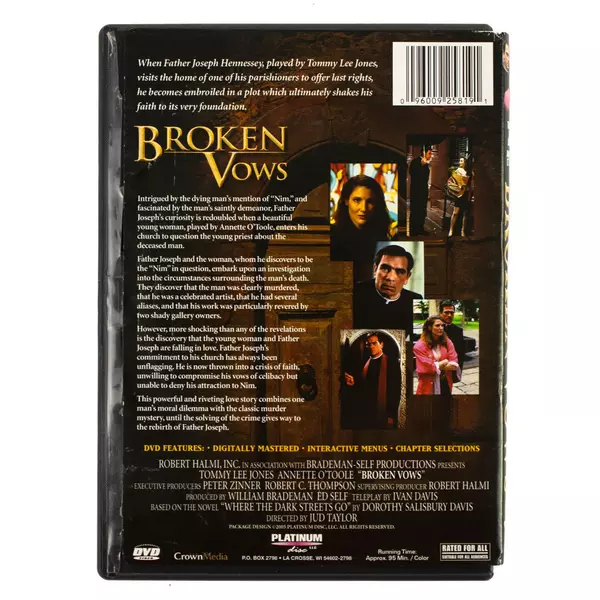 Broken Vows DVD Tommy Lee Jones M. Emmet Walsh