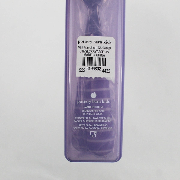 Set of 2 Pottery Barn Kids Utensils With Storage Case Fork Spoon Silverware 