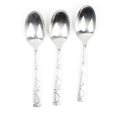 Lot of 3 Cambridge Silver CBS224 Pattern Oval Soup Spoons (aka Tablespoons) SS