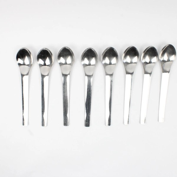 Lot of 8 Mikasa Profile Pattern Oval Bowl Soup Spoons 18/8 Stainless 8.25"