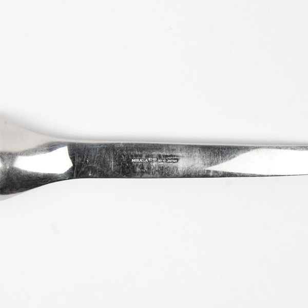 Lot of 8 Mikasa Profile Pattern Oval Bowl Soup Spoons 18/8 Stainless 8.25"