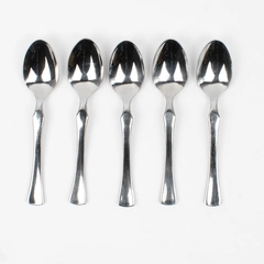Lot Of 5 Oneida Silver Physique (Stainless) Flatware Teaspoons 6.25" Long