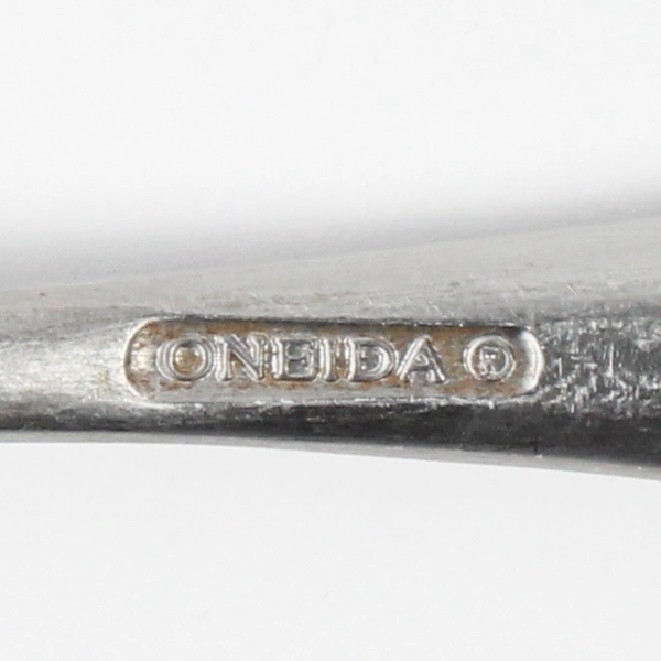 Lot Of 6 Oneida Silver Satin Voss (Stainless) Flatware Soup Spoons 7.25" Long