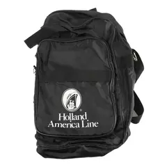 Holland America Line Collapsible Black Travel Bag Lightweight Foldable
