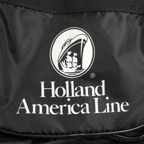Holland America Line Collapsible Black Travel Bag Lightweight Foldable