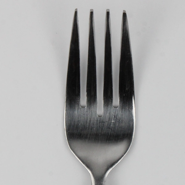 Lot of 6 Farberware Diner Pattern Salad Forks 7" Stainless Good Hard To Find