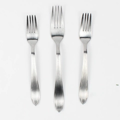 Lot of 3 IKEA Smide Pattern Stainless Steel 2 Salad Forks 1 Dinner Fork Good