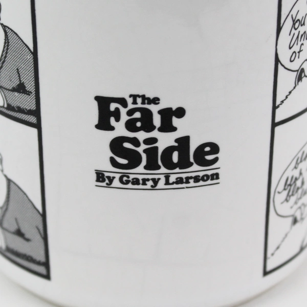 1983 Gary Larson The far side 1983 What We Say To Dogs Mug Black & White