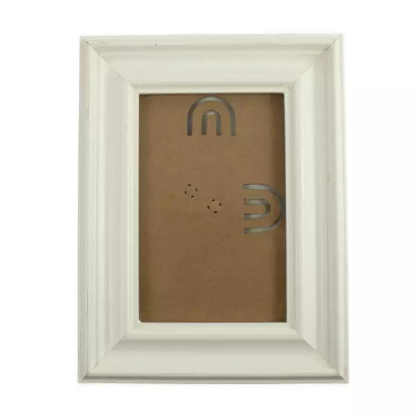 Wal-Mart White Wooden 4"x6" Size Photo Frame, 2017