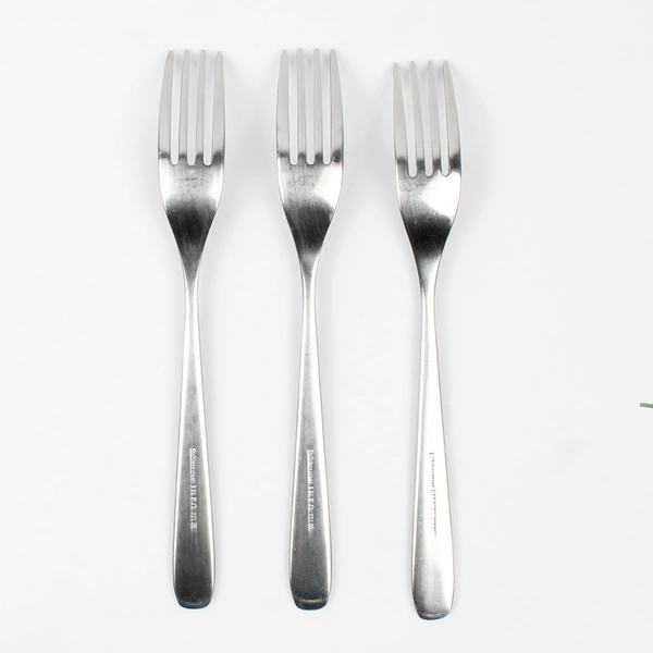 Lot of 3 IKEA Stainless Steel Dinner Forks 8" Model 221-85 Good