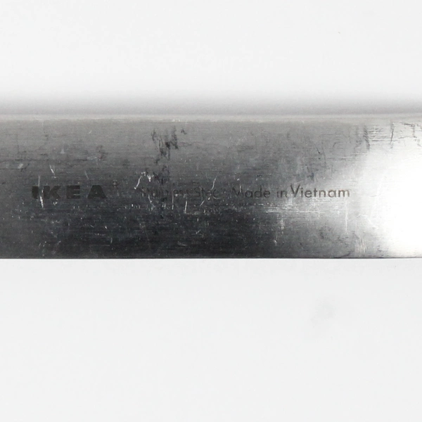 Lot of 4 IKEA Poem Pattern Stainless Steel Salad Forks 7" Good