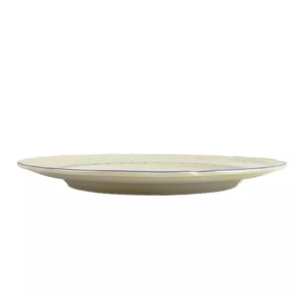 Villeroy & Boch Romantica 8.5in Floral Bouquet Plate Blue Border Scalloped