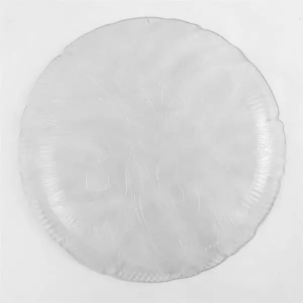 Arcoroc Canterbury Crocus Torte Plate 10.5in Clear Glass Serving Platter