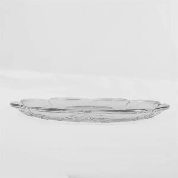 Vintage Anchor Hocking Savannah 12" Clear Glass Floral Platter
