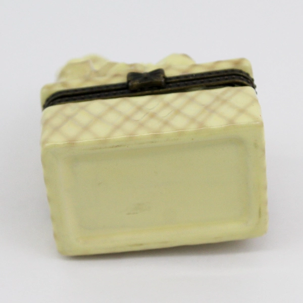 Vintage Small Porcelain Buddha Trinket Box