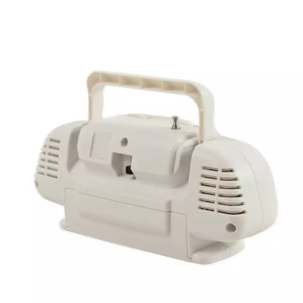 Suntone RR2500 White Mini AM/FM Boom Box Radio 7.5in x 3.5in Untested