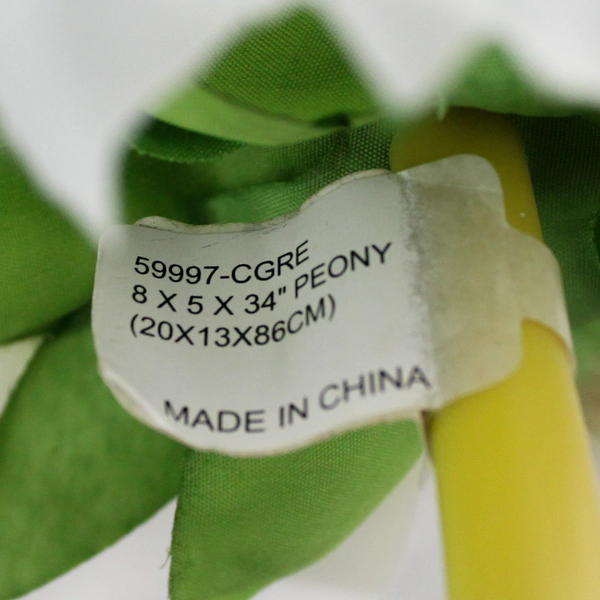 Real Deals Single Artificial White Silk Peony Stem