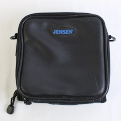 Jensen Solid Black Color Portable CD Carrying Case Square Zipper