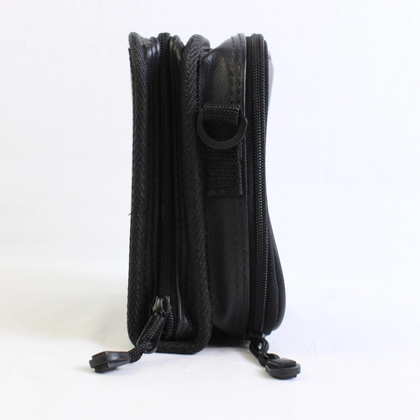 Jensen Solid Black Color Portable CD Carrying Case Square Zipper