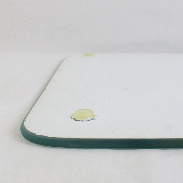 Unbranded Solid Blue Color Fruit Print Glass Cutting Board W/ Feet 18.25"x12.25"