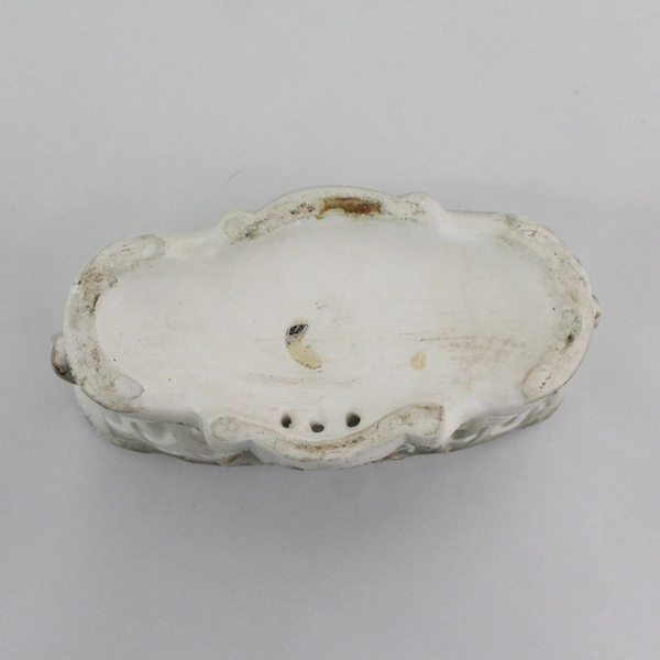 Vintage Wales Porcelain Planter Made in Japan Floral Basketweave Pattern