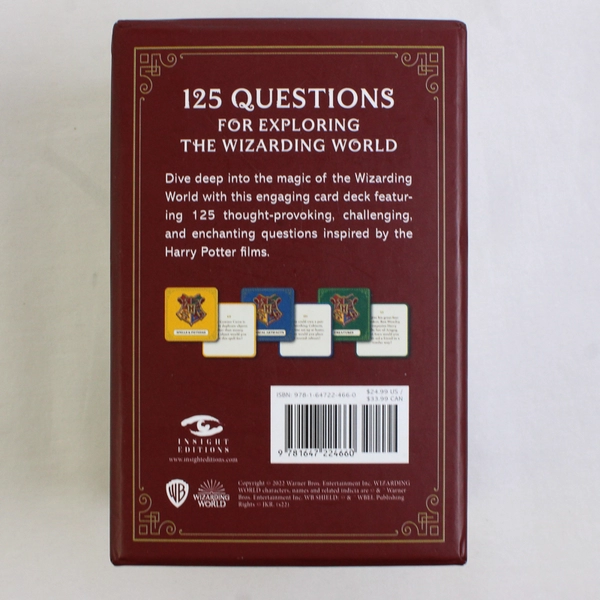 Warner Bros Harry Potter Conversation Cards 125 Magical Musings Wizarding World