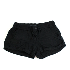 Jessica Simpson Solid Black Cuffed Cotton Shorts Women's Size 29