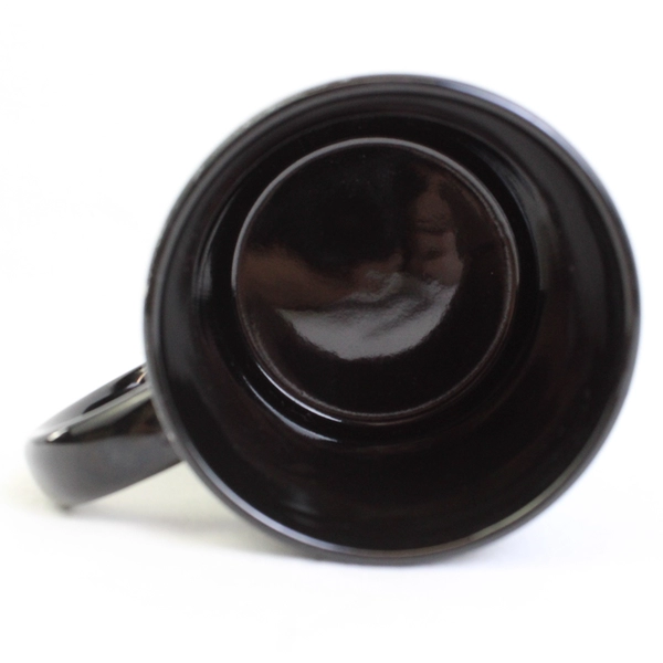 Pasadena City Of Roses California Since 1886 Black Ceramic Mug W/ Handle 4" Tall