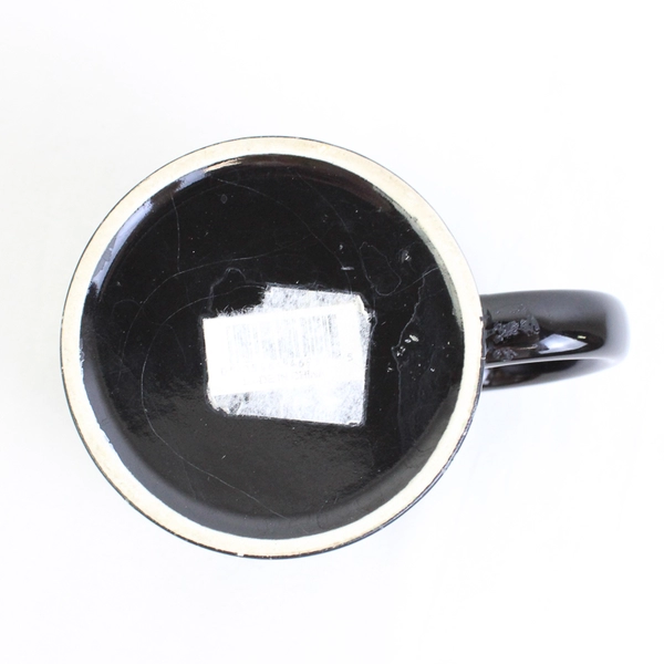 Pasadena City Of Roses California Since 1886 Black Ceramic Mug W/ Handle 4" Tall