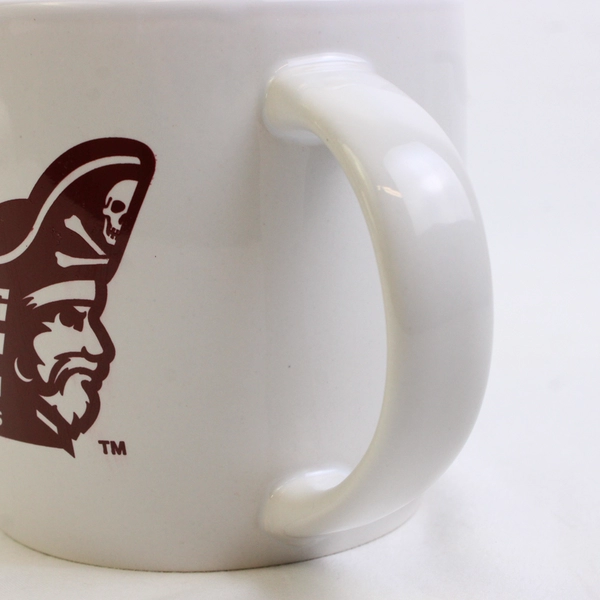 Armstrong State Pirates White Ceramic Large Coffee Mug With Handle 4" Tall