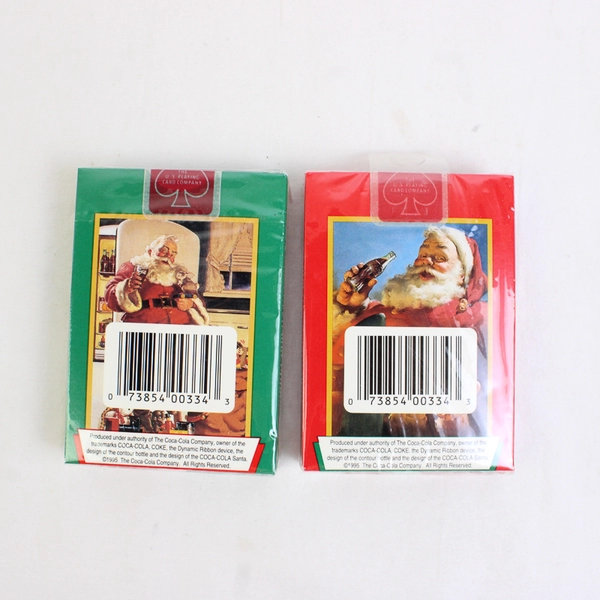1995 Coca-Cola Christmas Santa Nostalgia Playing Cards