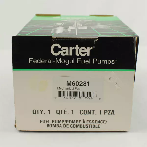 Carter Federal Mogul Fuel Pump Mechanical Fuel M60281 New with Gasket
